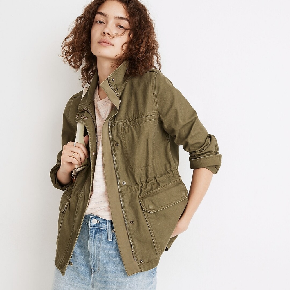 Brand New Madewell Dispatch Army Jacket Desert Olive XS Coat - Picture 4 of 4